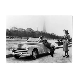 Photography, "Peugeot 203 convertible", Paris, 1953 13 x 18 cm