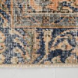 5x9 Navy Blue & Peach Oriental Persian Rug, 168x284Cm