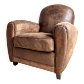 Fauteuil club en suédine