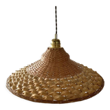 Vintage suspension in woven wicker