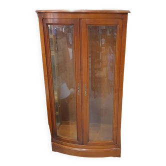 Curved cherry display case