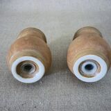 Stoneware salt and pepper shakers