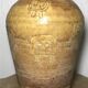Vintage accolay ceramic vase, brutalist art, signed hubert guy
