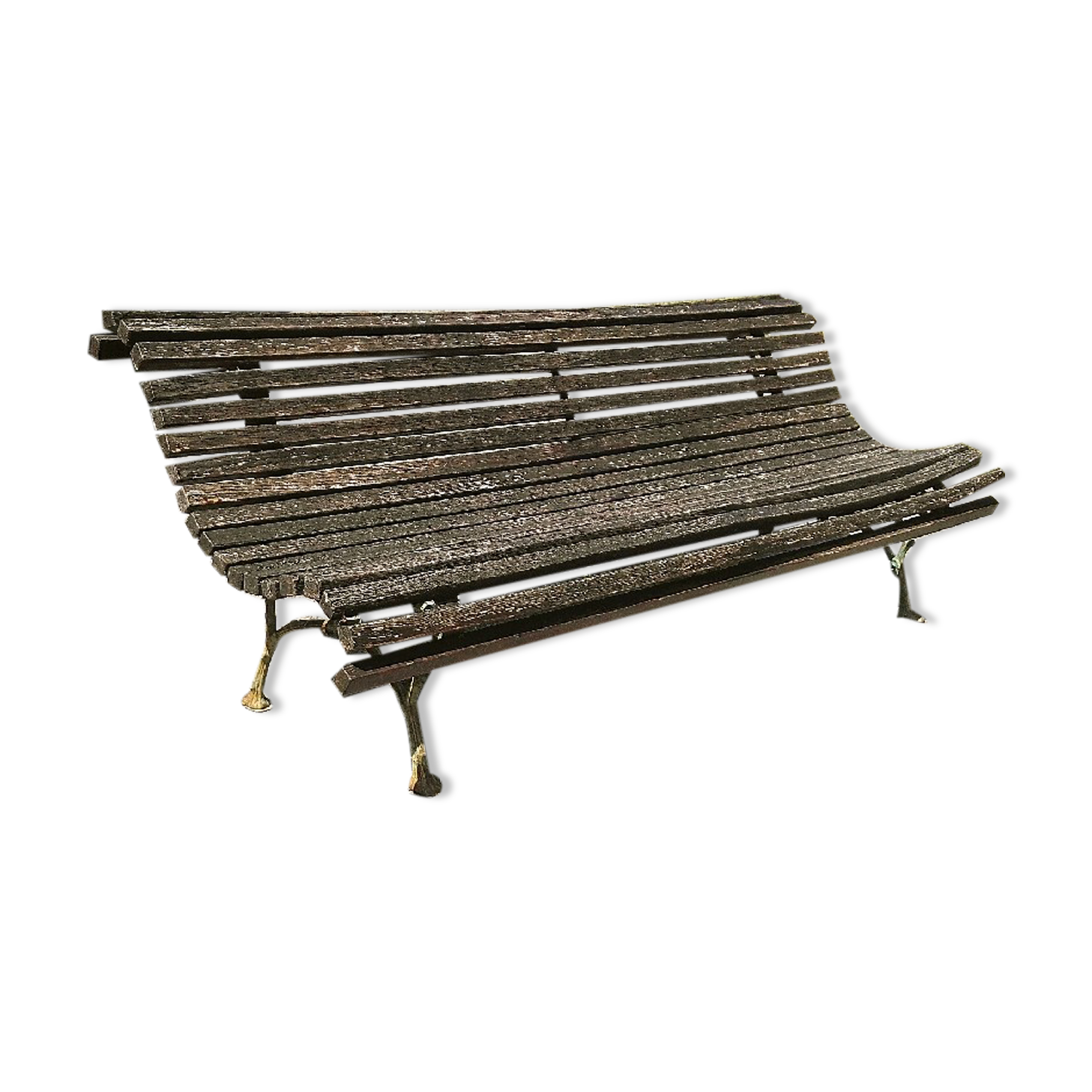 Garden bench park vintage square