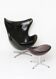 Fritz Hansen - Arne Jacobsen - Lounge chair with ottoman - Egg Chair