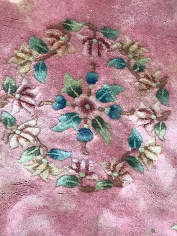 Carpet made Chinese vintage hand 140 X 208 cm