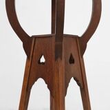 Art deco piedestal or console table in oak, France ca. 1940
