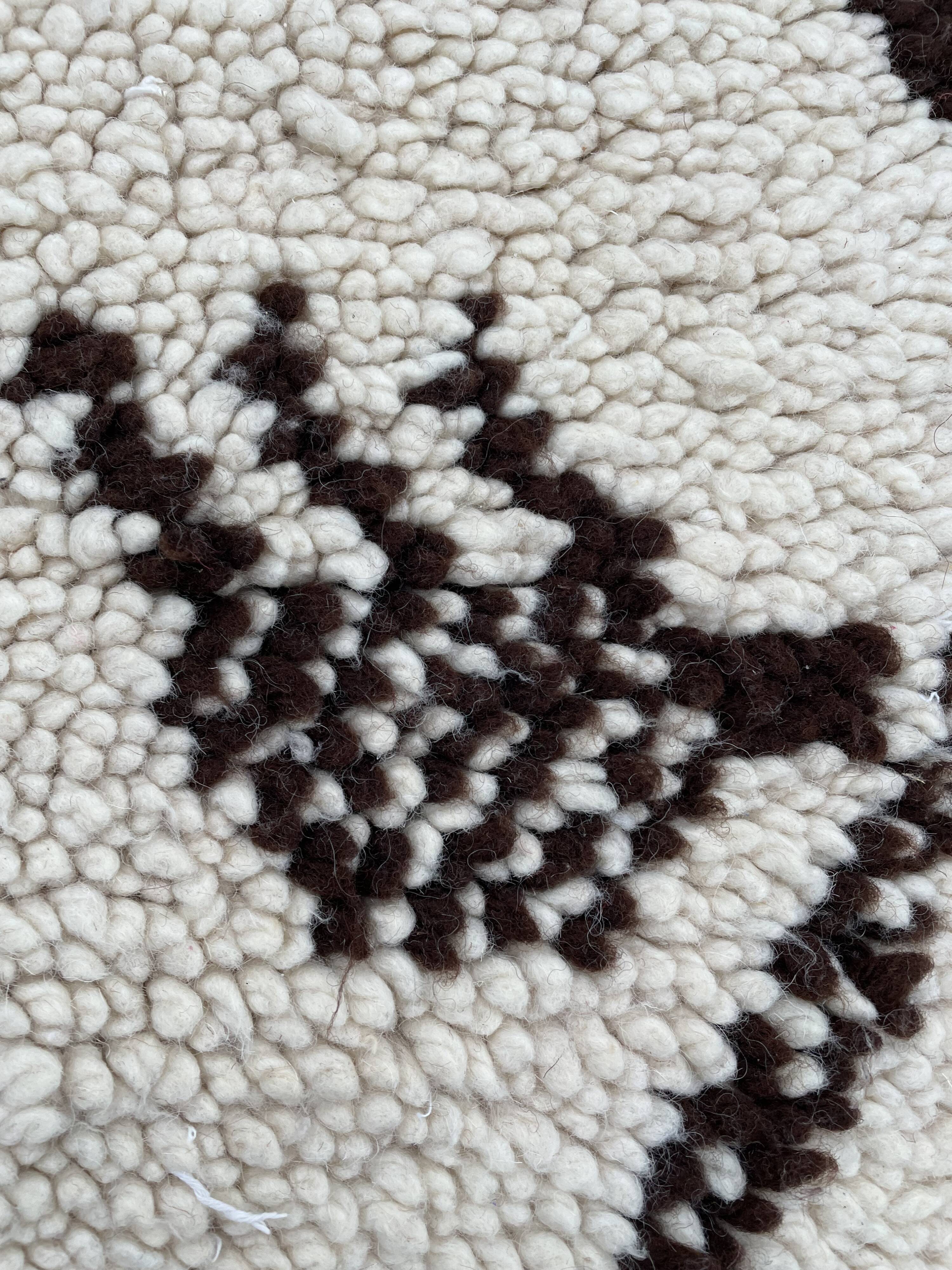 Rug berbere beni ouarain vintage wool 80x225 cm