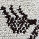 Rug berbere beni ouarain vintage wool 80x225 cm