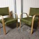 Pair of Bow Wood Steiner Mid-Century armchairs