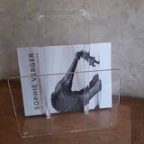 Vintage Plexiglas magazine holder