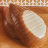 Glazed stoneware bowls for aperitifs or as catchalls in the shape of a walnut, signed.