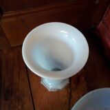 Vases opaline Charles X porte-ananas
