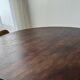 Tulip dining table with chrome base