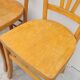 Série de 4 chaises de bistrot restaurant ancienne 1950