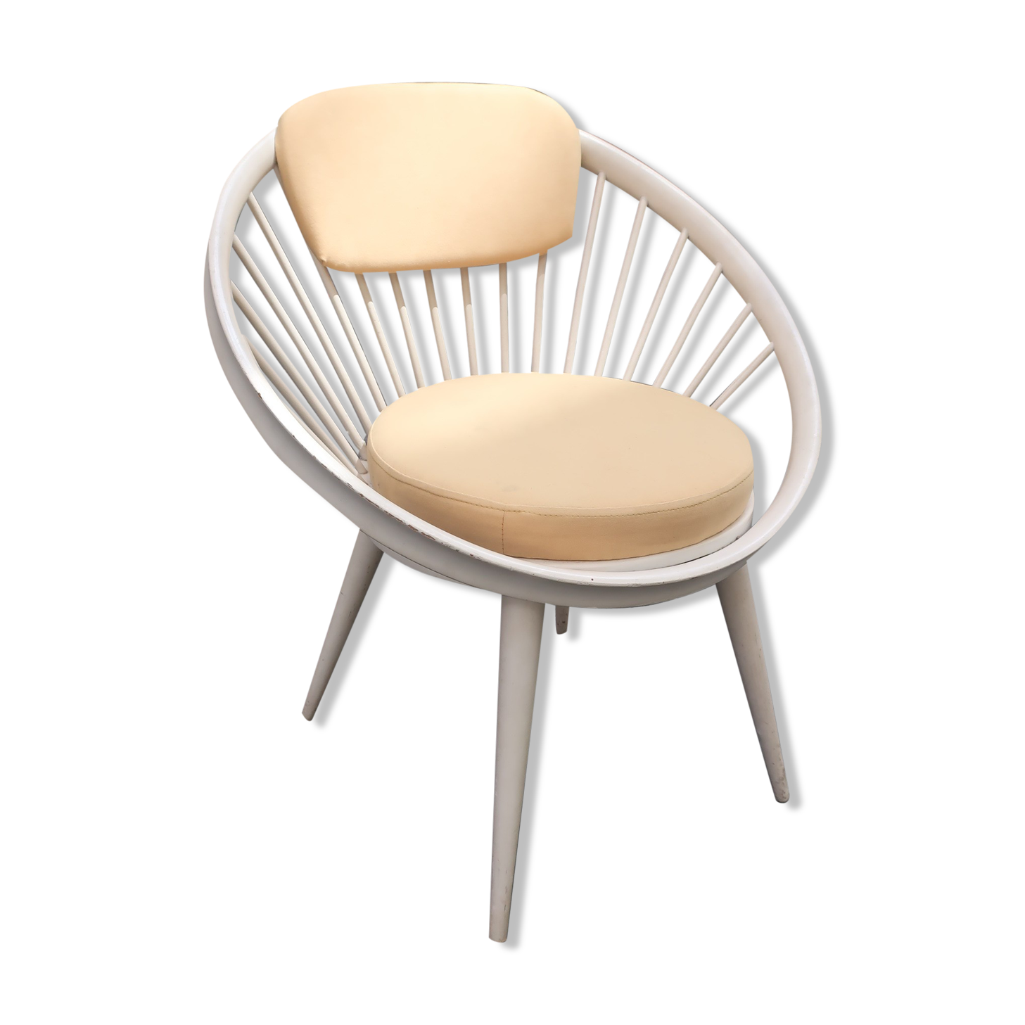 Chair Circle Scandinavian Yngve Ekstrom 60s