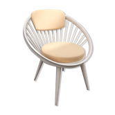 Fauteuil Circle scandinave Yngve Ekström années 60