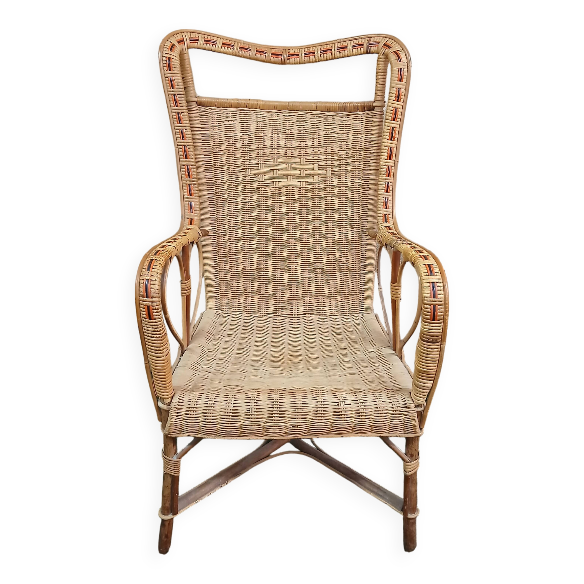wicker armchair