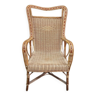 wicker armchair