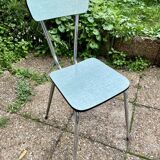 Green-blue Formica chair