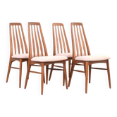 Eva Dining Chairs by Niels Koefoed for Koefoed Hornslet, 1960s, Set of 4