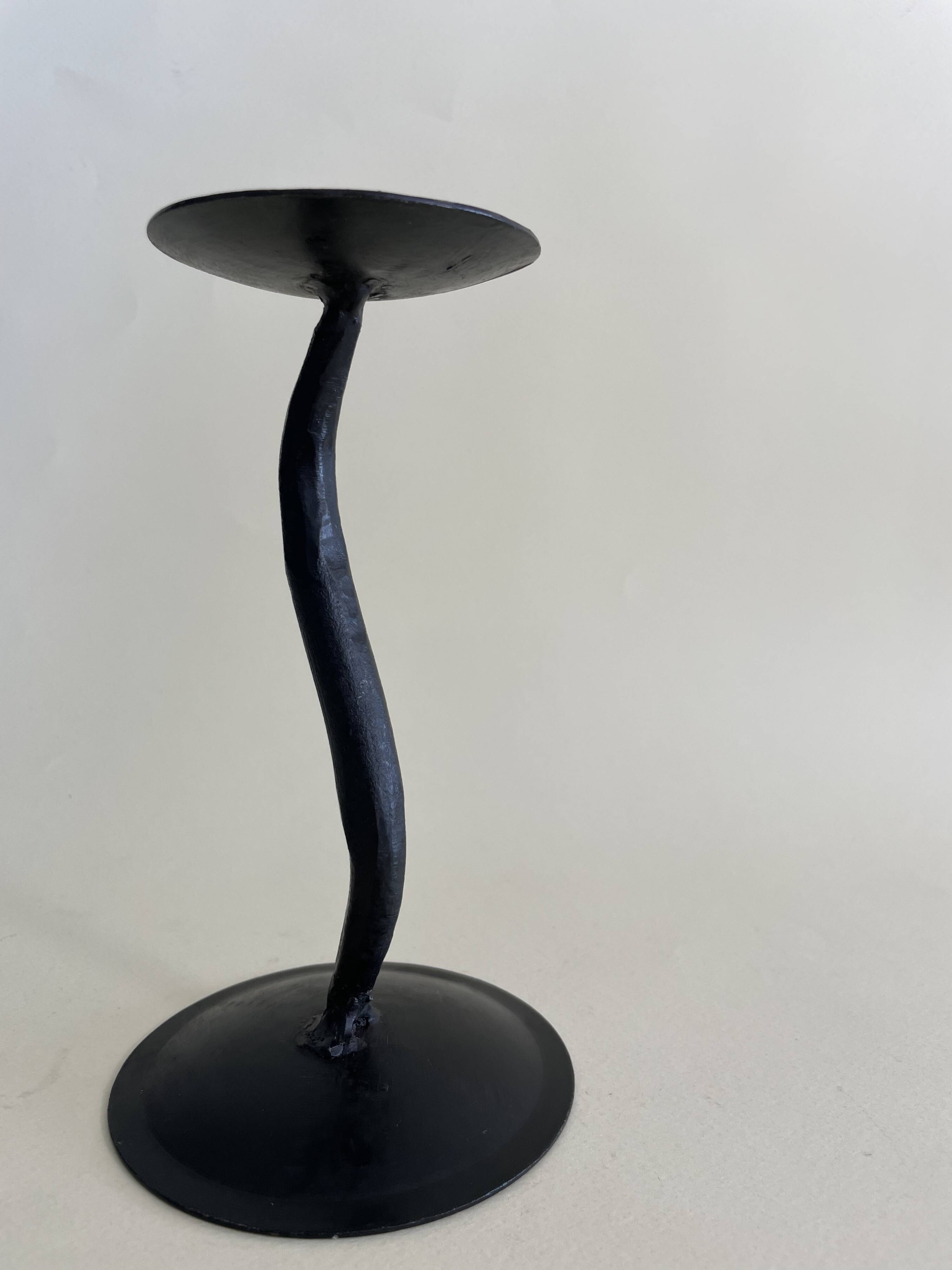Black Metal Candlestick Holder