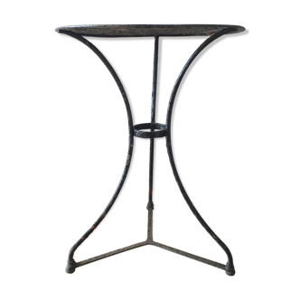 Table bistrot ronde en métal