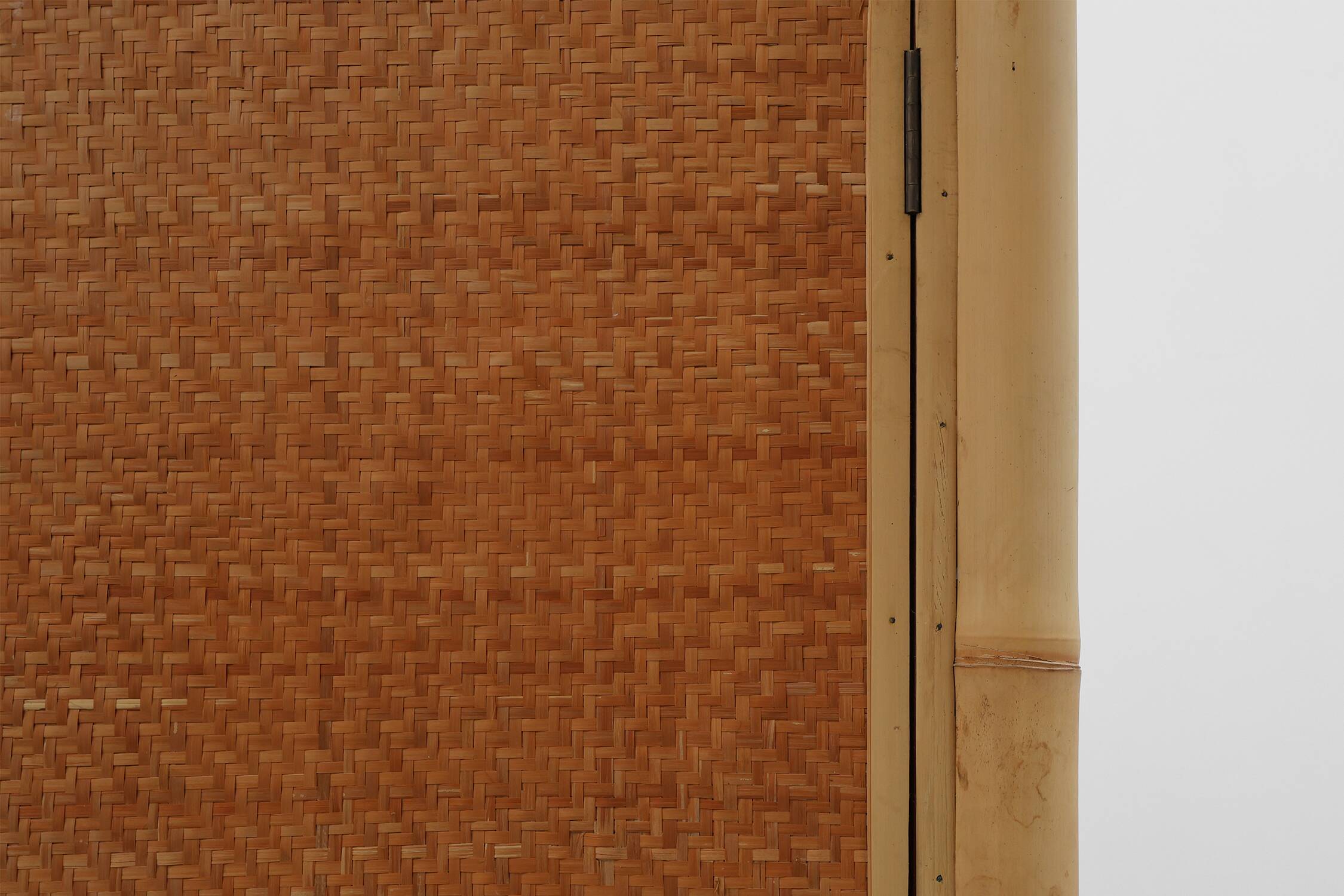 Mid-century bamboo and rattan wardrobe, Italy ca. 1960