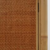 Armoire en bambou et rotin du milieu du siècle, Italie vers 1960