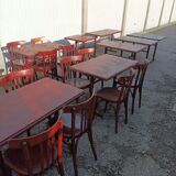 Bistro lot 9 tables and 16 chairs mahieu Jule bry