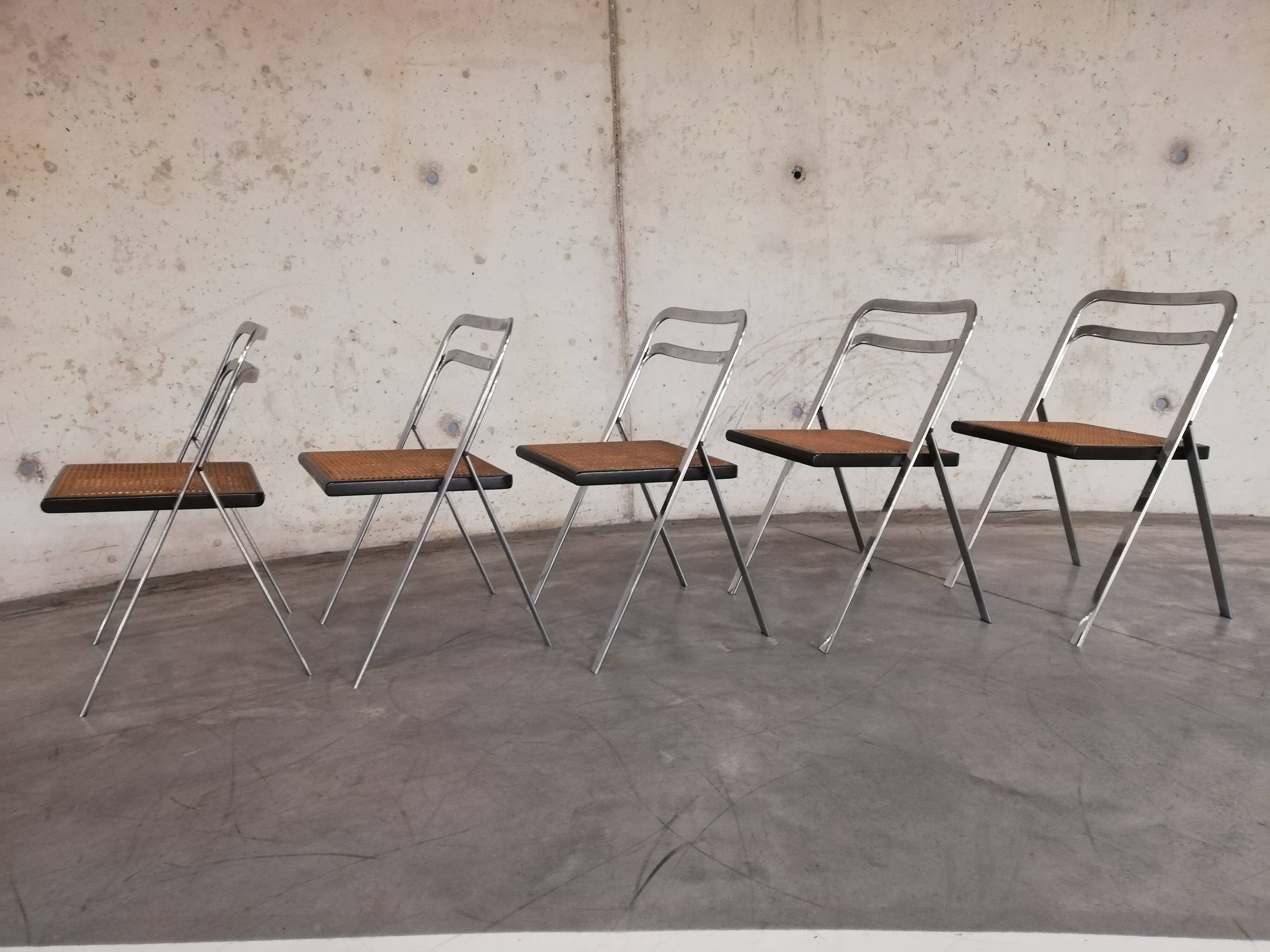 Chairs Giorgio Catellan edition Cidue Italy 1970