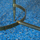 Table low neo classic bronze brass and Portoro marble