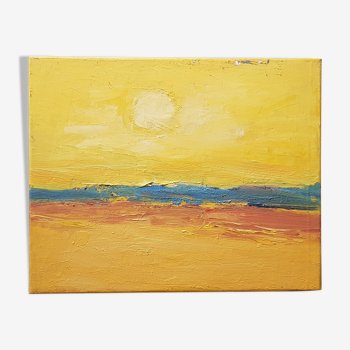 Peinture de Nagao Usui "soleil"