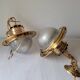Holophane marine wall light in brass
