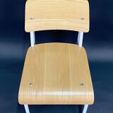 Chair - Metal and Wood - Design - In the Style of Jean Prouvé