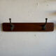 Scandinavian coat rack in solid teak from the 1970s.