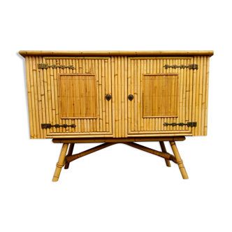 Vintage bamboo 50s enfilade French work