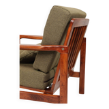 Mid Century Armchair Green Pillows Upholstery Living room armchair renovated