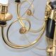 Chandelier style Directoire gilded and patinated in bronze " Lucien Gau "