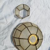 Set of 4 lampshade suspensions in mother-of-pearl