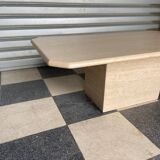 Travertine coffee table