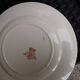 Set of 6 vintage flat plates, 23 cm, Longwy brand, Mireille pattern.
