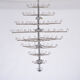 Huge Vintage Italian Chandelier with White Murano Glass Discs