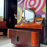 Orange dressing table
