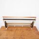 50s wall coat rack in wood and metal