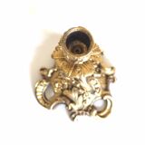 Bronze rockery candle holder