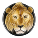 Mid-century lion ceramic plate / vide poche, Italy 1970s