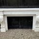 Charles x style fireplace in carrara marble, circa 1880