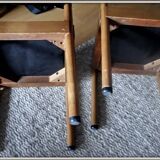 Pair of Piarotto chairs Italy vintage 1980 design vintage chairs furniture