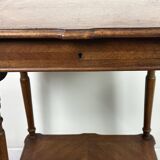 Louis Philippe style walnut side table, dressing table